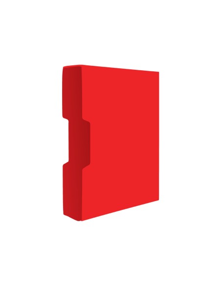 Carpeta liderpapel personaliza 100 fundas polipropilenodin a4 rojo translucido con cajetin