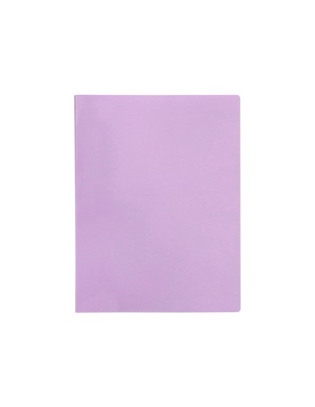Carpeta liderpapel escaparate 40 fundas polipropileno din a4 lavanda opaco