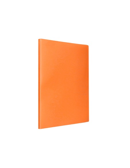 Carpeta liderpapel escaparate 30 fundas polipropileno din a4 naranja fluor opaco