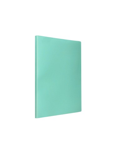 Carpeta liderpapel escaparate 20 fundas polipropileno din a4 verde manzana opaco