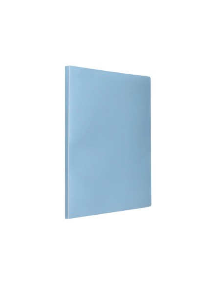Carpeta liderpapel escaparate 20 fundas polipropileno din a4 celeste opaco