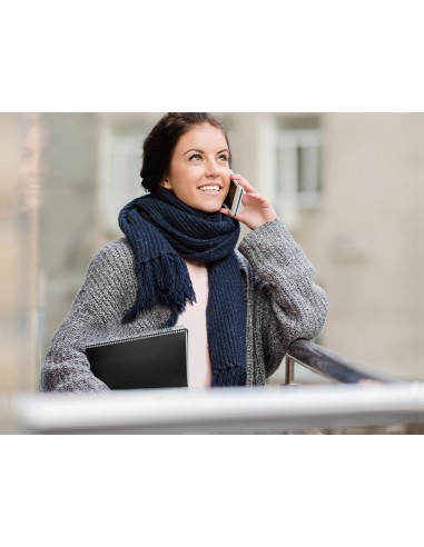 Carpeta liderpapel escaparate con espiral 20 fundas polipropileno din a5 negro opaco