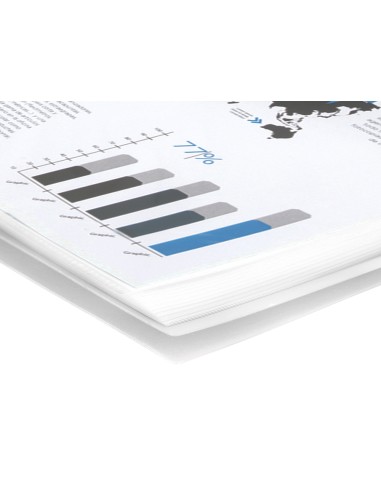 Carpeta liderpapel escaparate con espiral 20 fundas polipropileno din a4 transparente