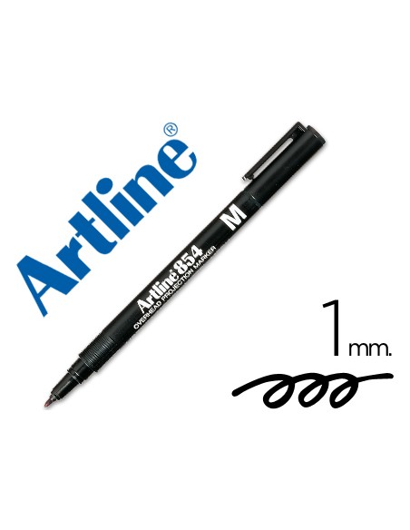 Rotulador artline retroproyeccion punta fibra permanente ek 854 negro punta redonda 1 mm