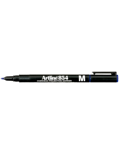 Rotulador artline retroproyeccion punta fibra permanente ek 854 azul punta redonda 1 mm