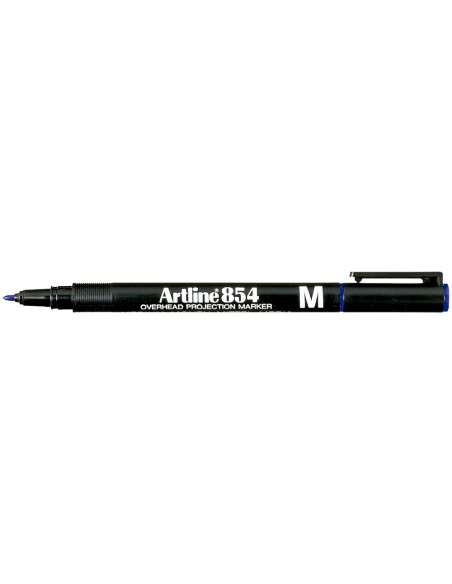 Rotulador artline retroproyeccion punta fibra permanente ek 854 azul punta redonda 1 mm