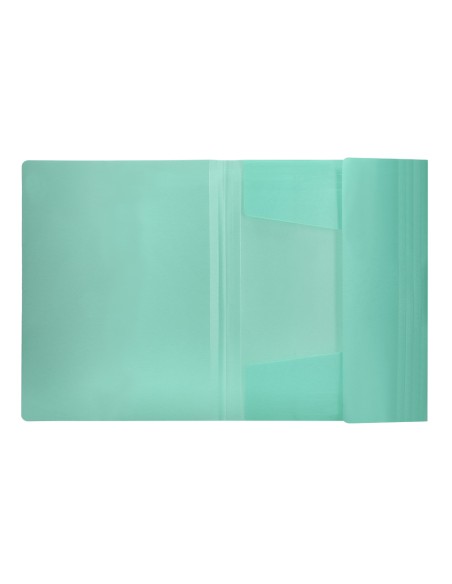 Carpeta liderpapel gomas solapas polipropileno din a4 verde manzana opaco