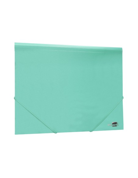 Carpeta liderpapel gomas solapas polipropileno din a4 verde manzana opaco