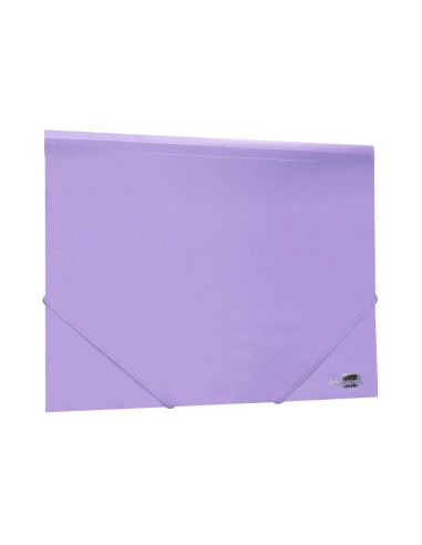 Carpeta liderpapel gomas solapas polipropileno din a4 lavanda opaco