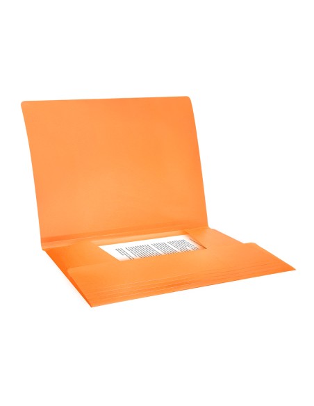 Carpeta liderpapel gomas solapas polipropileno din a4 naranja fluor opaco