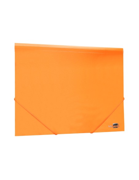 Carpeta liderpapel gomas solapas polipropileno din a4 naranja fluor opaco