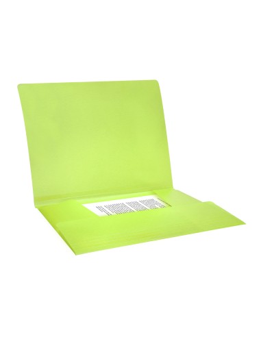 Carpeta liderpapel gomas solapas polipropileno din a4 amarillo fluor opaco