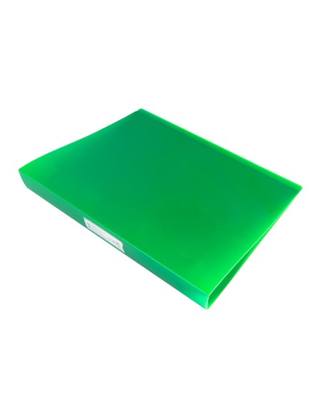 Carpeta liderpapel 4 anillas 25 mm mixtas polipropileno din a4 verde manzana opaco