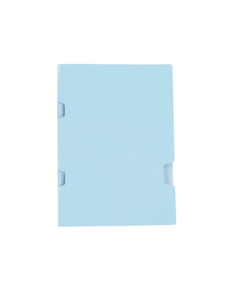 Subcarpeta liderpapel folio azul tres uneros plastificada 160g m2