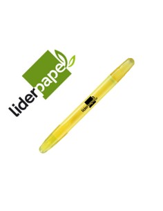 Marcador de cera gel liderpapel fluorescente color amarillo