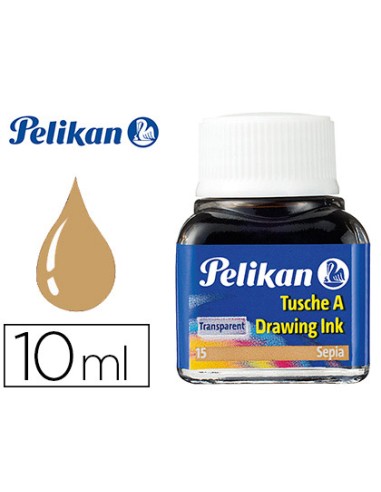 Tinta china pelikan sepia bote de 10 ml