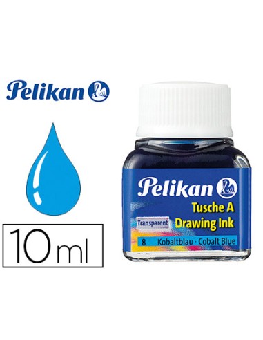 Tinta china pelikan azul cobalto bote de 10 ml