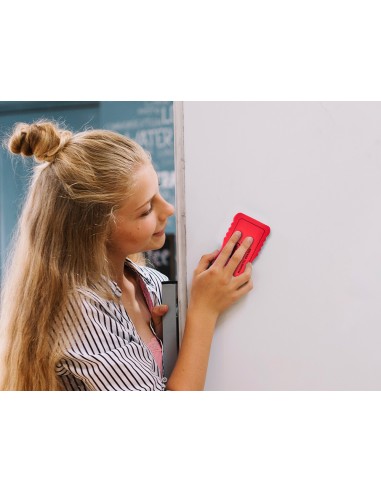 Borrador liderpapel pizarra blanca magnetico colores surtidos 130x60 mm