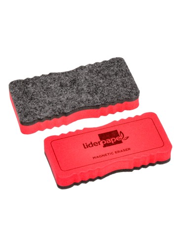 Borrador liderpapel pizarra blanca magnetico colores surtidos 130x60 mm