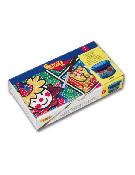 Tempera jovi 35 ml caja de 7 colores surtidos