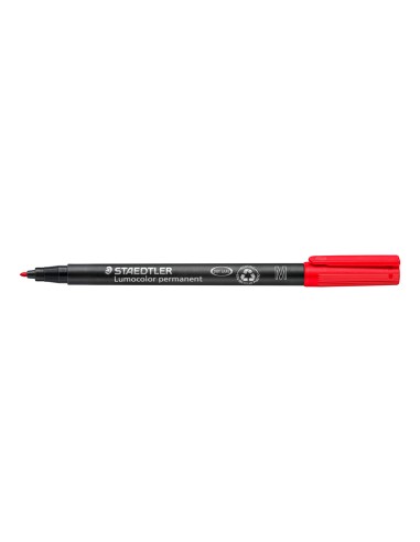 Rotulador staedtler lumocolor retroproyeccion punta de fibrapermanente 317 2 rojo punta media redonda 08 1 mm