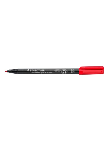 Rotulador staedtler lumocolor retroproyeccion punta de fibrapermanente 317 2 rojo punta media redonda 08 1 mm