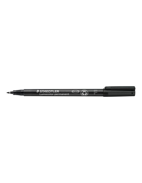 Rotulador staedtler lumocolor retroproyeccion punta de fibrapermanente 318 9 negro punta fina redonda 06 mm