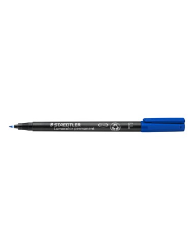 Rotulador staedtler lumocolor retroproyeccion punta de fibrapermanente 318 3 azul punta fina redonda 06 mm