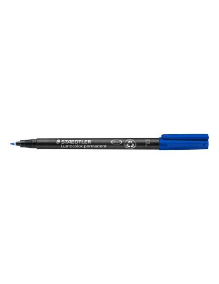 Rotulador staedtler lumocolor retroproyeccion punta de fibrapermanente 318 3 azul punta fina redonda 06 mm