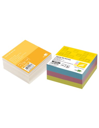 Taco papel liderpapel sin encolar 95x90x40 mm blanco 80 gr