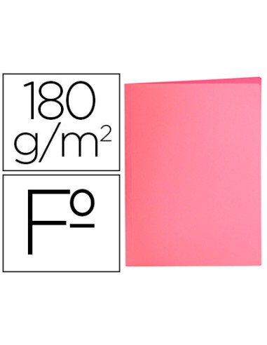 Subcarpeta liderpapel folio rosa pastel 180g m2