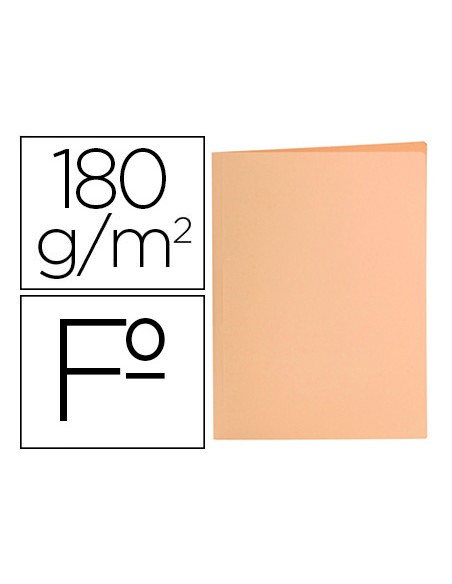 Subcarpeta liderpapel folio naranja pastel 180g m2