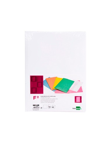 Subcarpeta liderpapel folio blanco 180g m2
