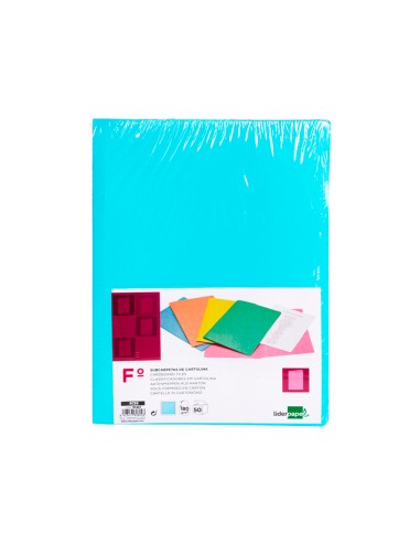 Subcarpeta liderpapel folio azul pastel 180g m2