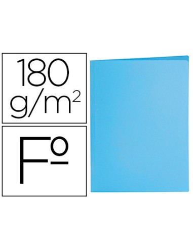 Subcarpeta liderpapel folio azul pastel 180g m2