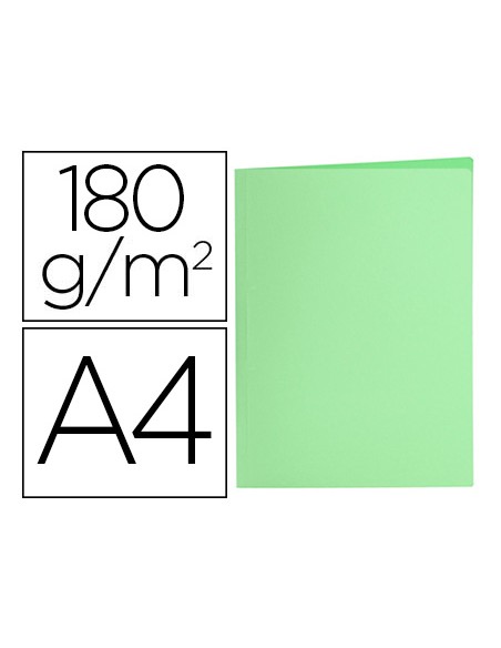 Subcarpeta liderpapel a4 verde pastel 180g m2