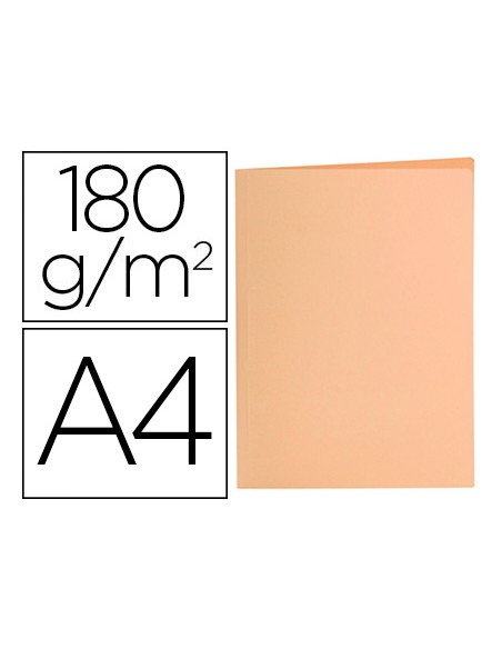 Subcarpeta liderpapel a4 naranja pastel 180g m2