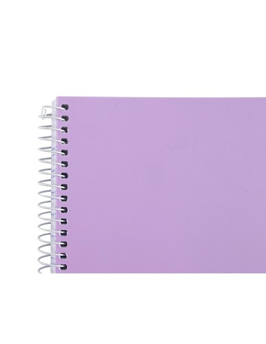 Cuaderno espiral liderpapel a5 wonder tapa plastico 80h 90g cuadro 4mm con margen colores surtidos