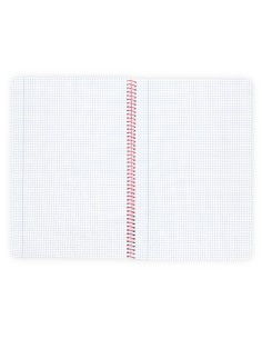 Cuaderno espiral liderpapel a4 wonder tapa plastico 80h 90gr cuadro 4mm con margen color violeta