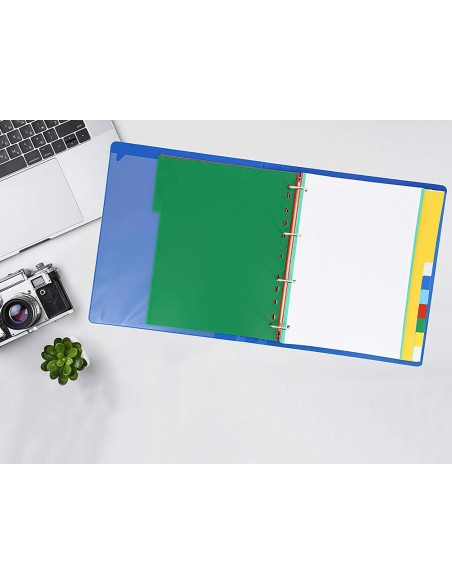 Separador liderpapel plastico juego de 5 separadores cuarto 11 taladros