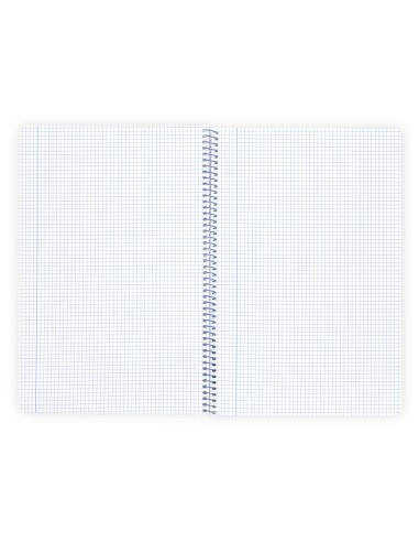 Cuaderno espiral liderpapel a4 wonder tapa plastico 80h 90gr cuadro 4mm con margen color rosa