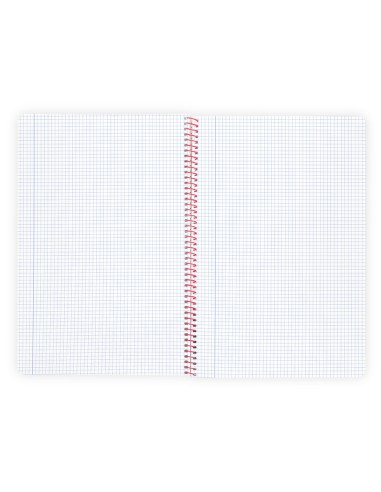 Cuaderno espiral liderpapel a4 wonder tapa plastico 80h 90gr cuadro 4mm con margen color azul