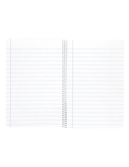 Cuaderno espiral liderpapel a4 wonder tapa plastico 80h 90gr pauta ancha 35mm con margen colores surtidos