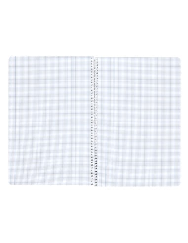 Cuaderno espiral liderpapel a4 wonder tapa plastico 80h 90gr milimetrado 2mm con margen colores surtidos