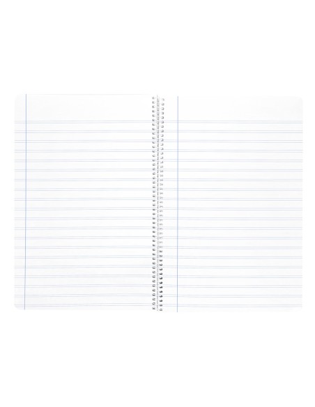 Cuaderno espiral liderpapel a4 wonder tapa plastico 80h 90gr pauta estrecha 25mm con margen colores surtidos