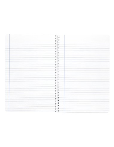 Cuaderno espiral liderpapel a4 wonder tapa plastico 80h 90gr rayado horizontal con margen colores surtidos