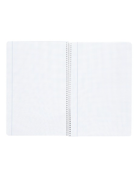 Cuaderno espiral liderpapel a4 wonder tapa plastico 80h 90gr cuadro 4mm con margen colores surtidos