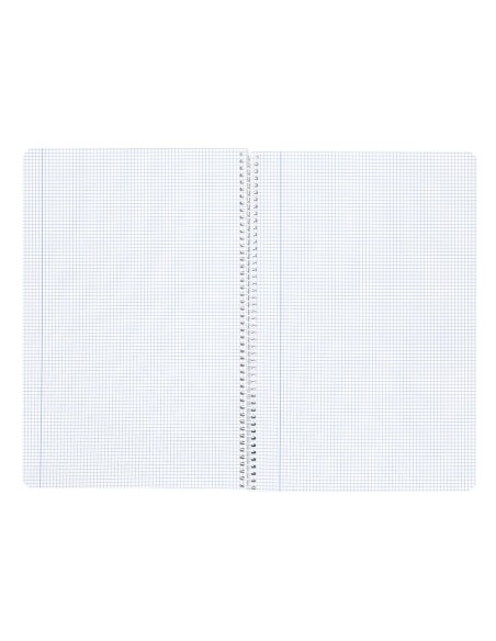 Cuaderno espiral liderpapel a4 wonder tapa plastico 80h 90gr cuadro 3mm con margen colores surtidos