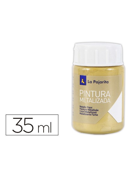 Pintura metalizada la pajarita oro rico 35 ml