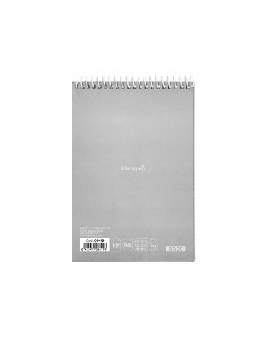 Cuaderno espiral liderpapel bolsillo doceavo apaisado witty tapa dura 80h 75gr cuadro 4 mm colores surtidos